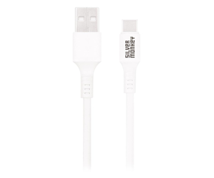Kabel SILVER MONKEY Kabel USB-A na USB-C 0,5m biały